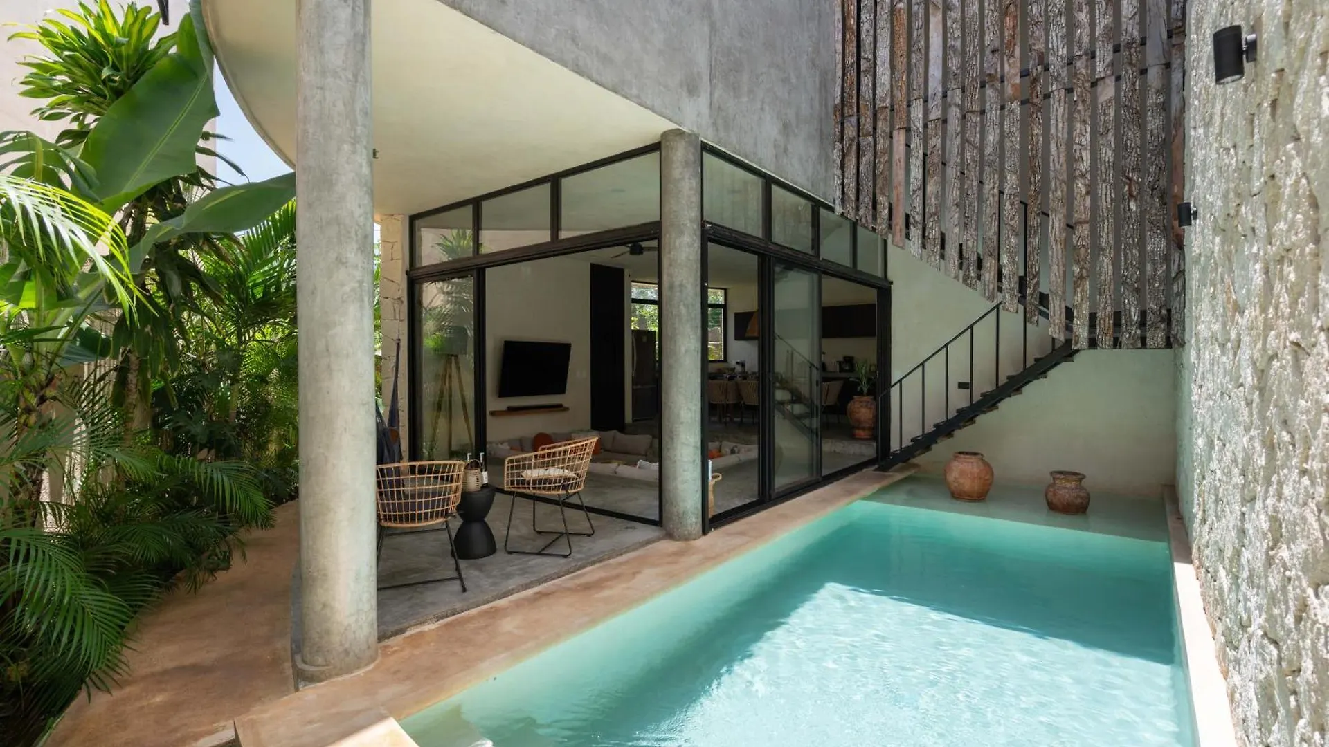 빌라 2 Bohemian Bliss Villas-2 Pv Pool-Concierge 1A-1B 툴룸 멕시코